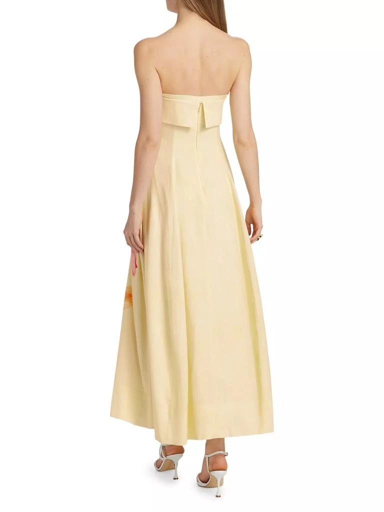 Nicholas the Label Melody Floral Linen-Blend Sleeveless Midi-Dress 5