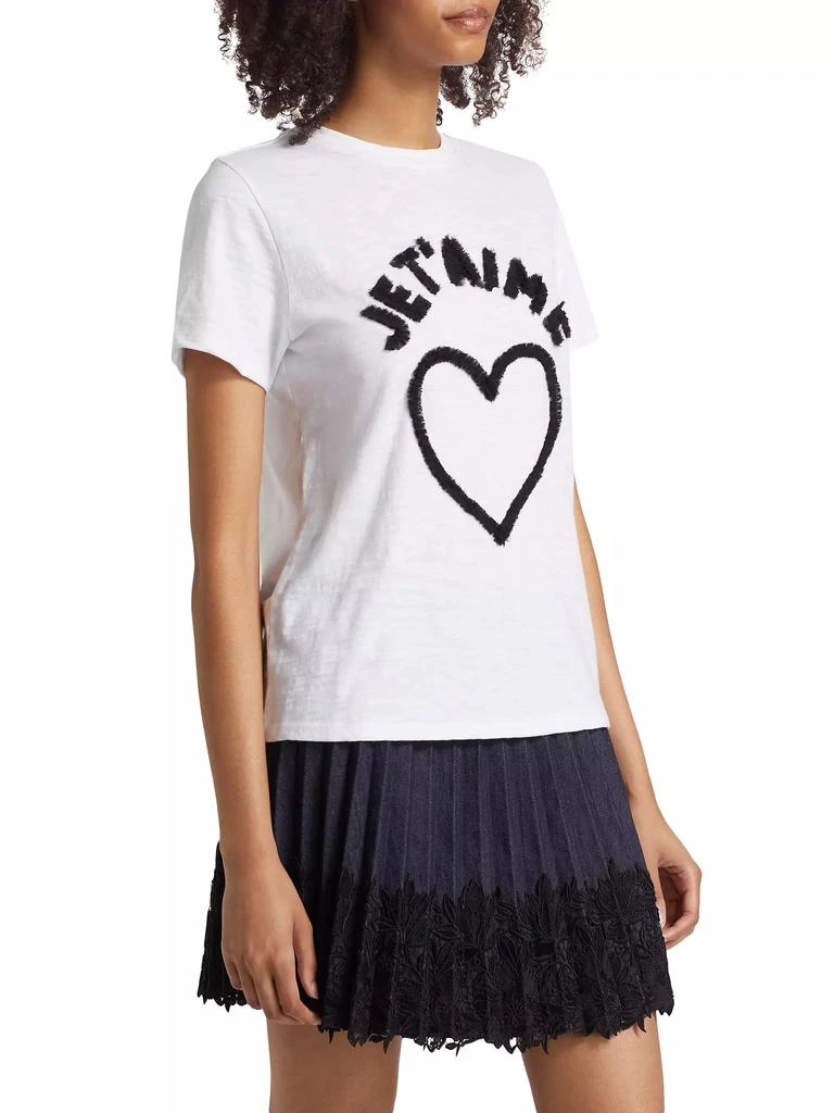 Cinq à Sept Je T'aime Heart T-Shirt 4