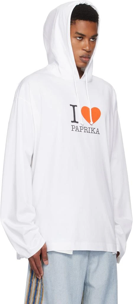 Vetements White 'I Love Paprika' Hoodie 2