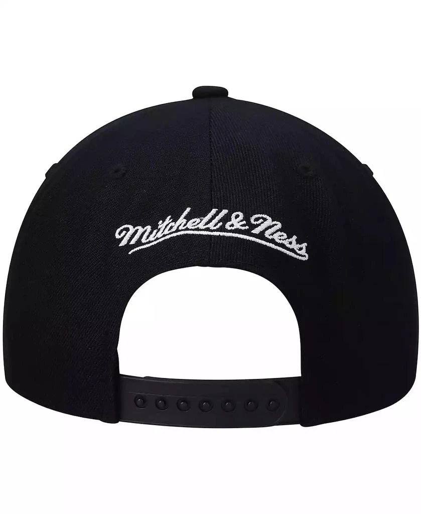 Mitchell & Ness Men's Black LA Clippers Hardwood Classics Script 2.0 Snapback Hat 2