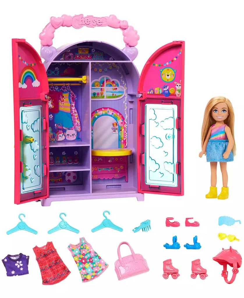 Barbie Chelsea Doll Closet Toy Playset with Clothes Accessories 2
