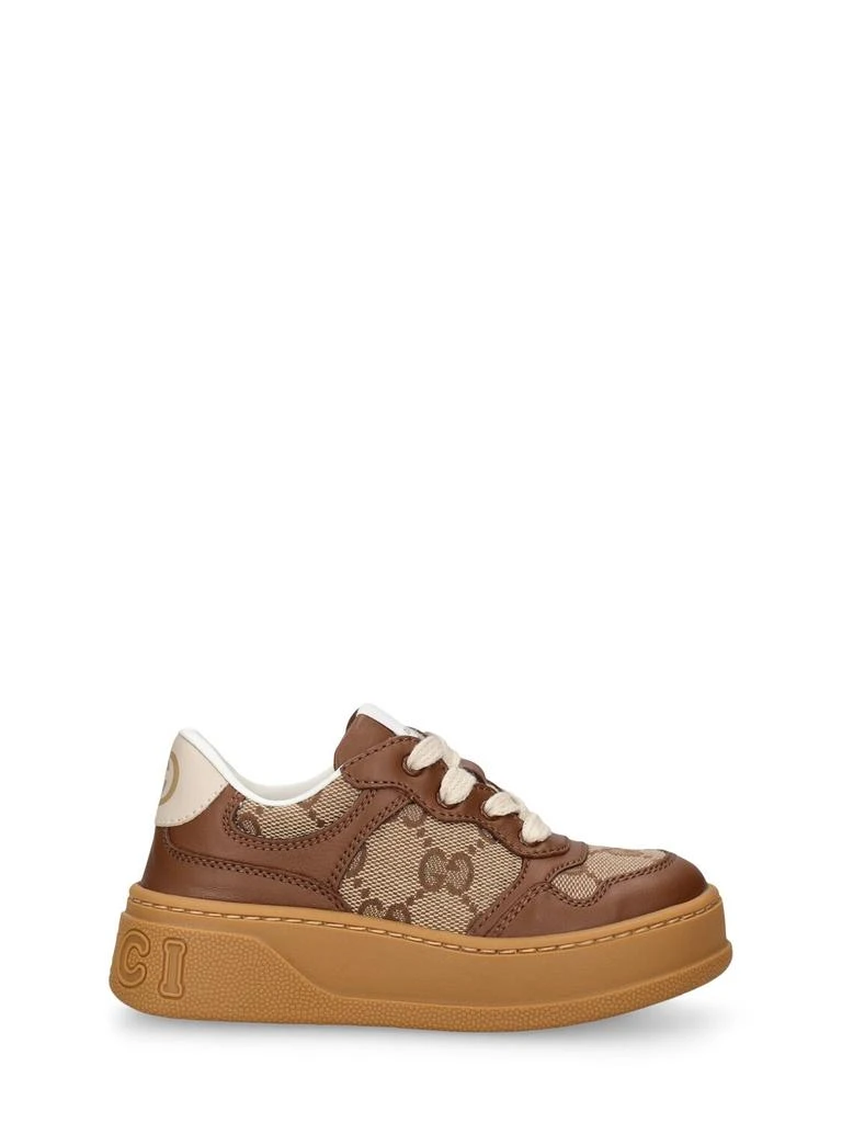 GUCCI Platform Gg Leather Sneakers 1