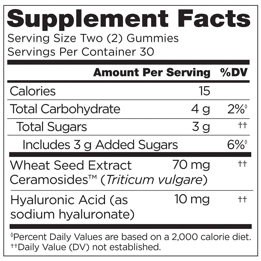 Walgreens Glowing Skin Complex Gummies Strawberry 4