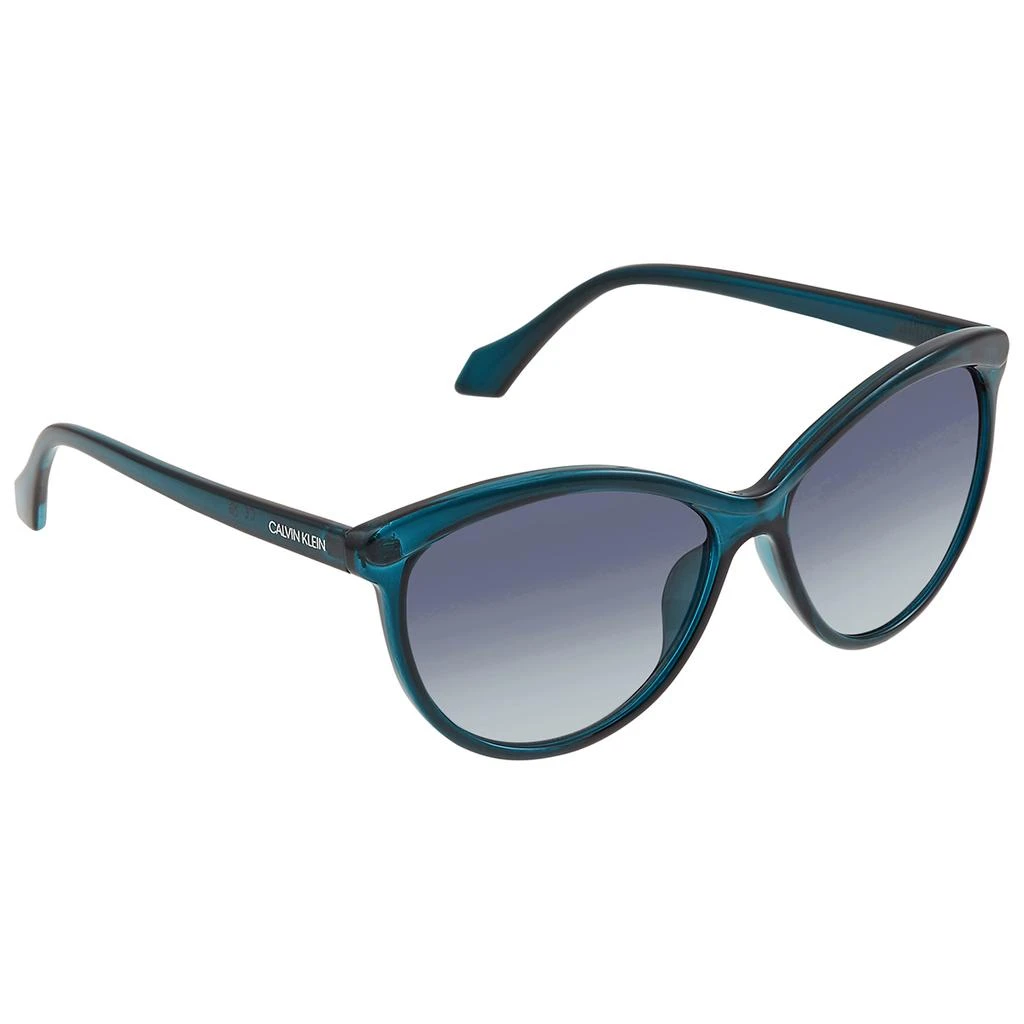 Calvin Klein Calvin Klein Blue Gradient Cat Eye Ladies Sunglasses CK19534S 430 58 3