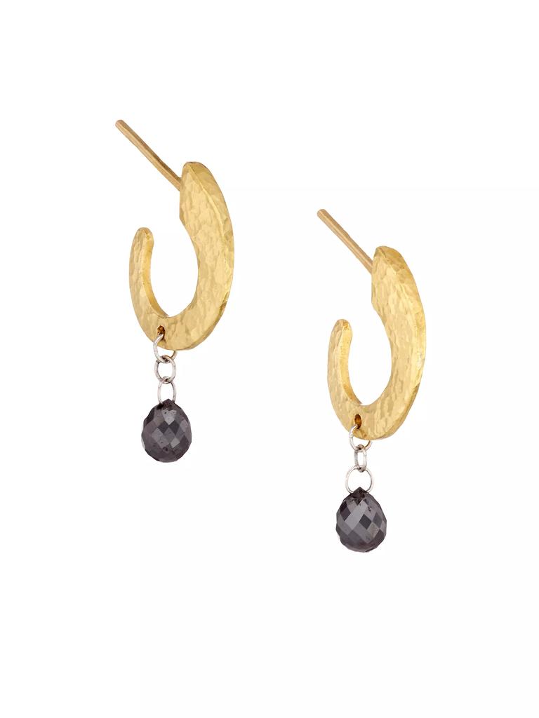 Gurhan Dew Diamond 24K Gold & Diamond Drop Earrings