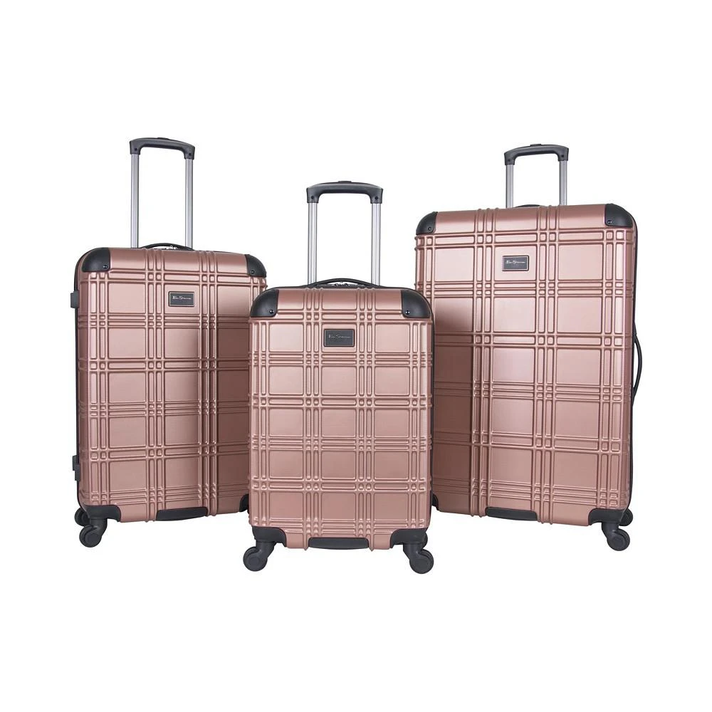 Ben Sherman Nottingham 3 Piece Lightweight Hardside Travel Luggage Set 1