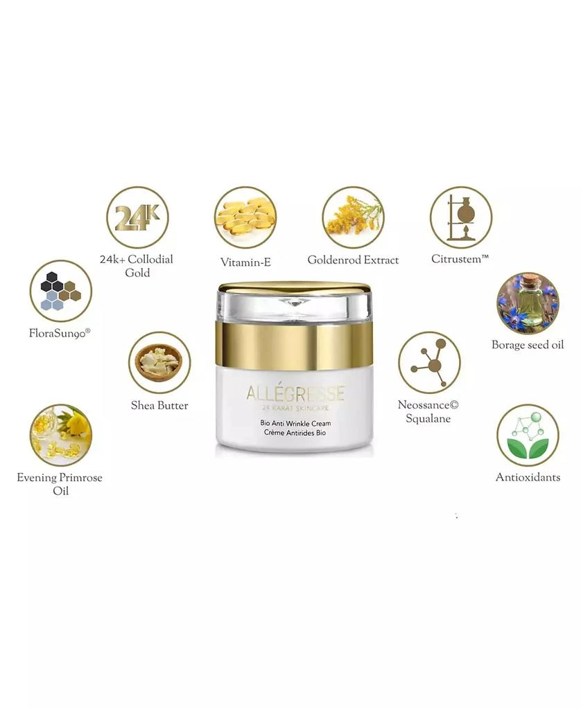 Allegresse 24 Karat Skin Care Allegresse 24K Skincare Bio Anti Wrinkle Cream 1.7oz 3