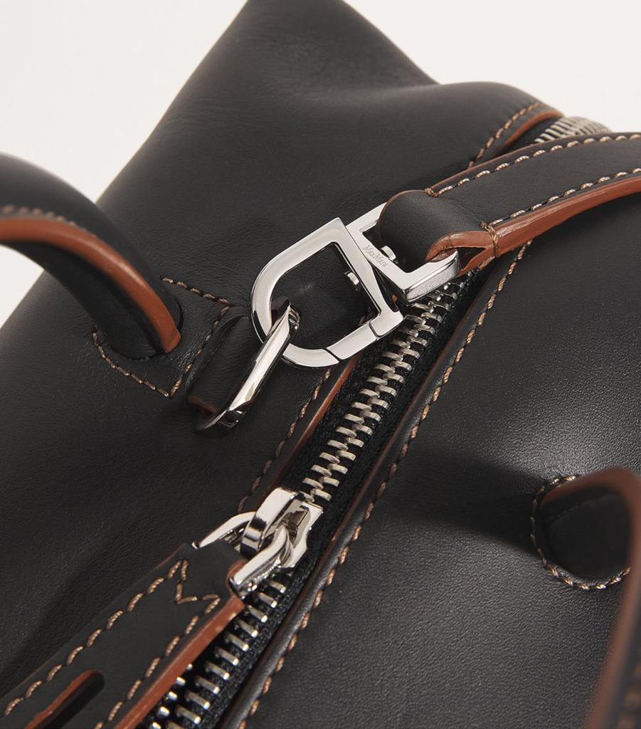 トートバッグ Max Mara HOLDALLSTRING - Natural Leather Satchel Max Mara Natural Leather Satchel In Brown - 24% Off