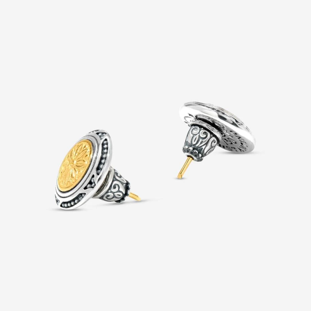 Konstantino Konstantino Dome Sterling Silver 
18k Yellow Gold Stud Earrings SKKJ709-130-copy 2