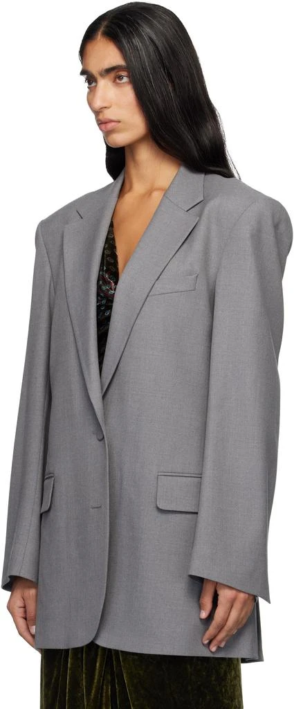 Dries Van Noten Gray Wool Blazer 4