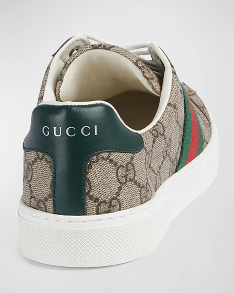 Gucci Ace Monogram Canvas Low-Top Sneakers 3