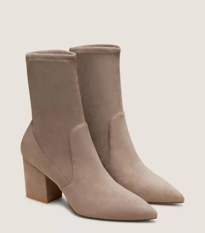 Stuart Weitzman AVENUE 75 BLOCK SOCK BOOTIE 2