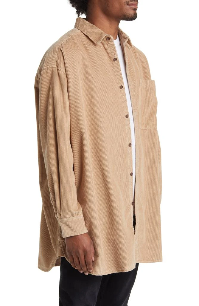 Topman Oversize Corduroy Button-Up Shirt 4