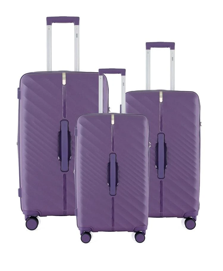 IZOD IZOD Gail Polycarbonate Hard shell Expandable Lightweight 3 Piece Luggage Set 1