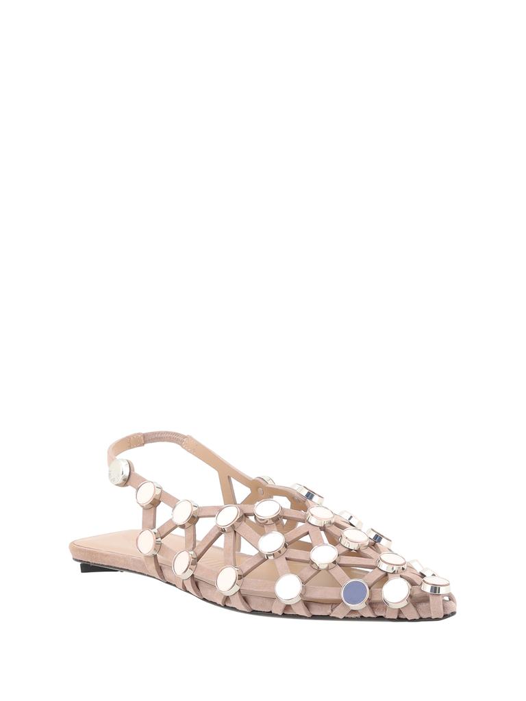 The Attico Grid Ballerinas