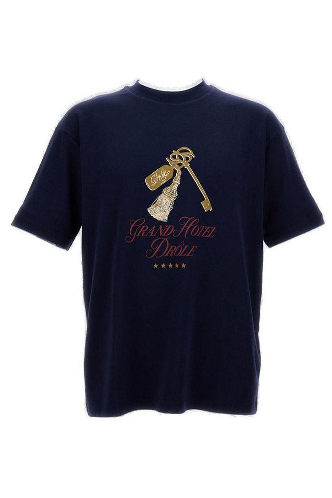 Drôle de Monsieur Drôle de Monsieur Graphic-Printed Crewneck T-Shirt