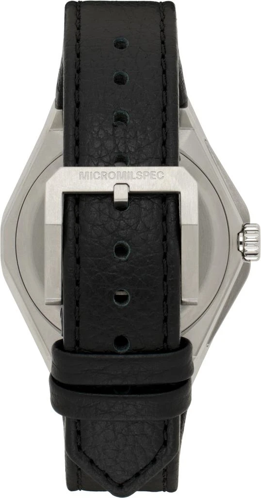 MICROMILSPEC Silver & Black Field Testing Unit Watch 3
