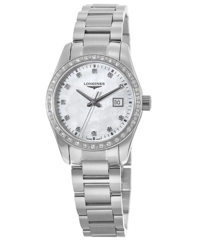 Longines Longines Conquest Classic Diamond White Mother of Pearl Dial Steel Women's Watch L2.286.0.87.6 1