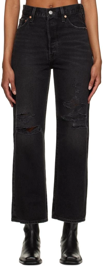 Levi's Black Ribcage Jeans 1