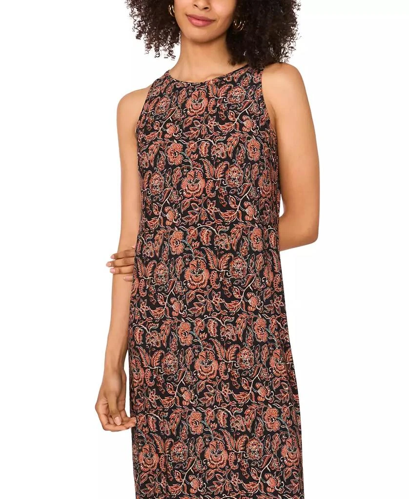 Vince Camuto Floral Sleeveless Keyhole-Back Crewneck Maxi Dress 2