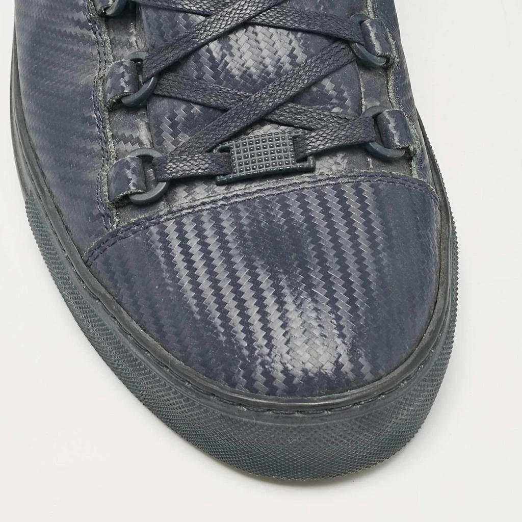 Balenciaga Balenciaga Navy Blue Leather Lace Up Sneakers Size 44 8