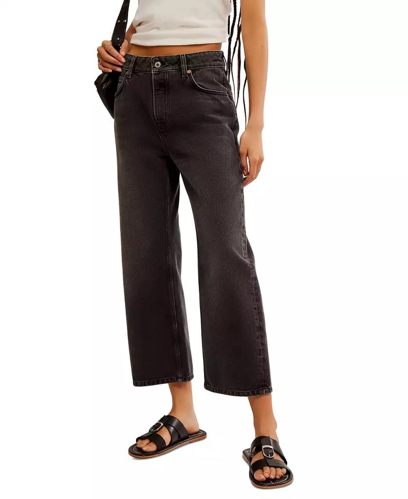 Free People Women's Deep Trance Dropped Barrel Jeans 2