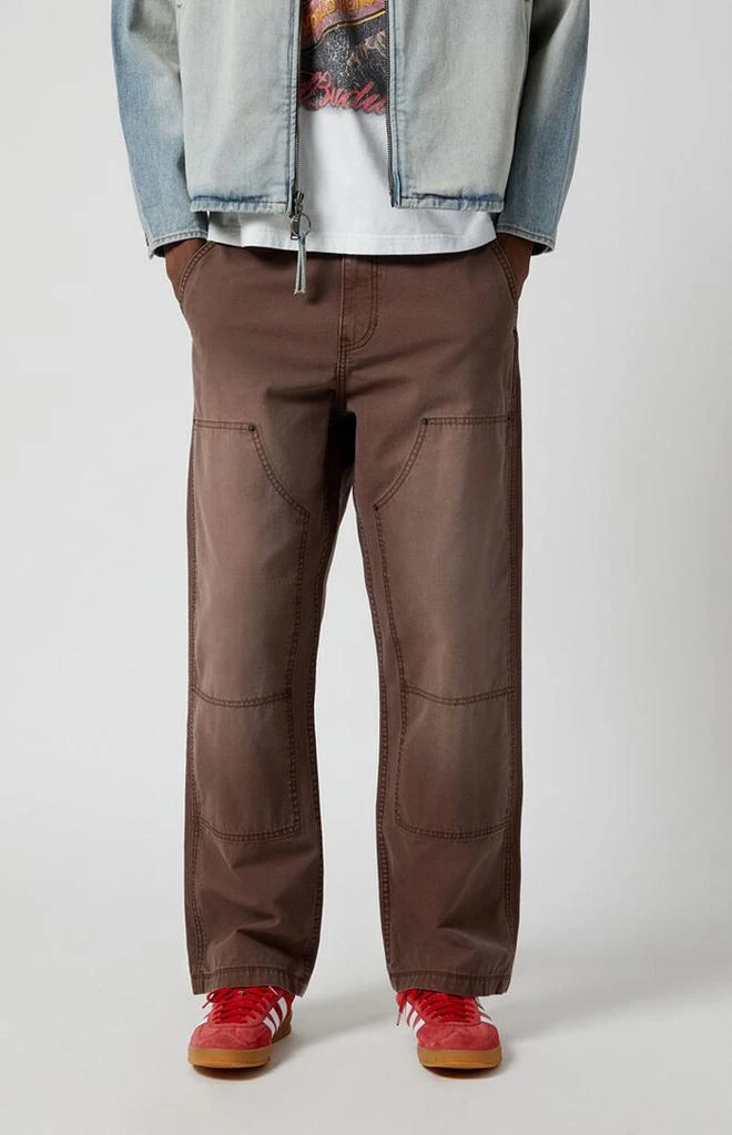 PacSun Brown Baggy Carpenter pants 1