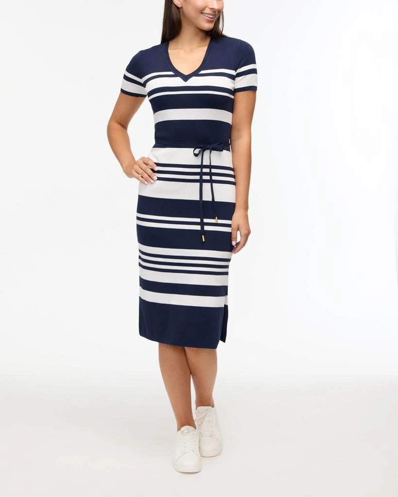 Ellen Tracy Women’s Striped Knit Dress 1