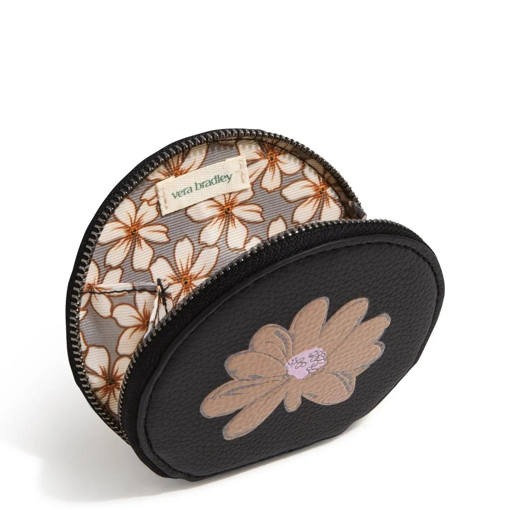 Vera Bradley Outlet Faux Leather Essential Round Zip Pouch 2