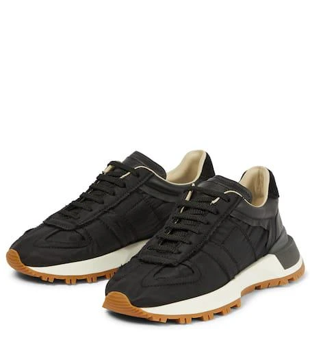 MAISON MARGIELA Nylon and suede sneakers 5