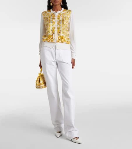 Dolce 
Gabbana Majolica silk twill cardigan 2