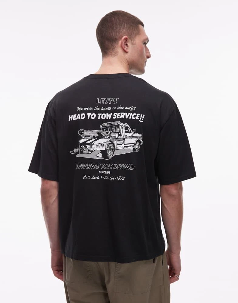 Levi
s Levi
s car service back print graphic t-shirt in black