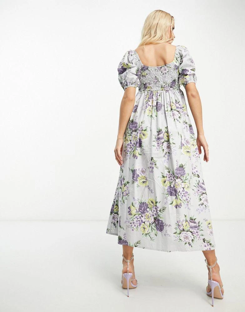 ASOS DESIGN Maternity cotton shirred midi dress in floral print  On Sale  Now with Up to 50% Off | Discover Exclusive Deals & Savings at BeyondStyle   Authentic ASOS Home||Women||New In||ASOS