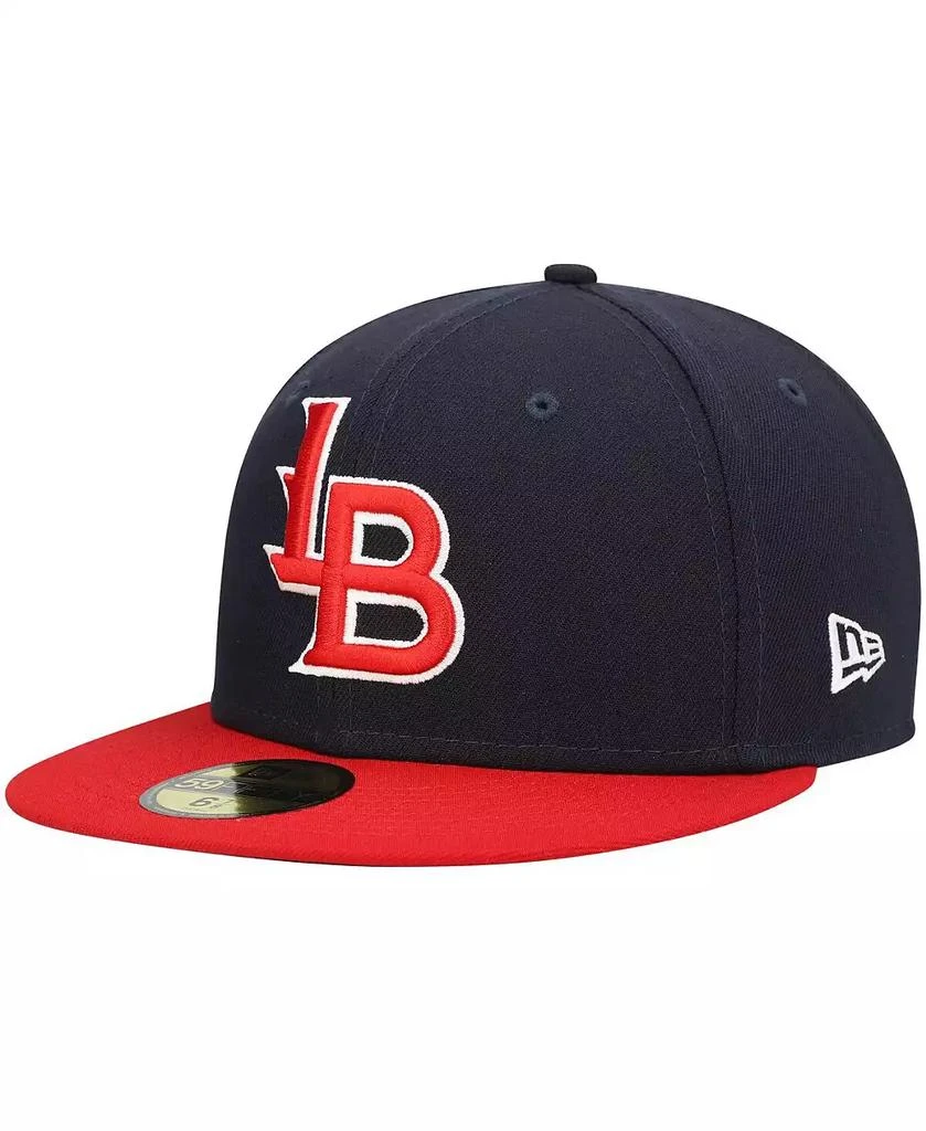 New Era Men's Navy Louisville Bats Authentic Collection Team Alternate 59FIFTY Fitted Hat 1