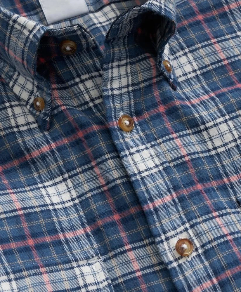Brooks Brothers Cotton-Cashmere Flannel Plaid Sport Shirt 2