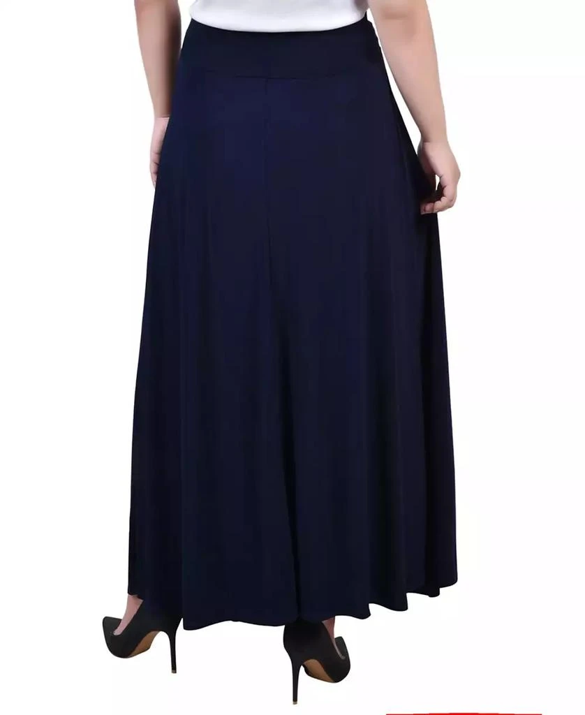NY Collection Plus Size Wide Yoked Maxi Skirt 2