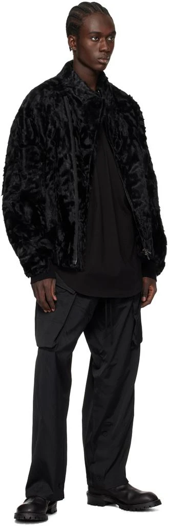 Julius Black Wide Cargo Pants 4