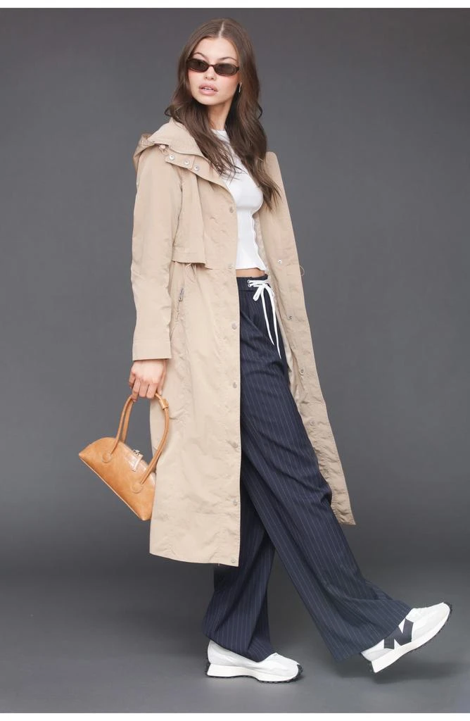 Avec Les Filles Hooded Maxi Rain Anorak 7