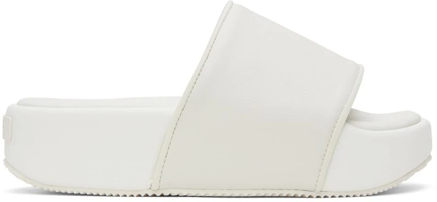 Y-3 Off-White Cushioned Platform Slides 1