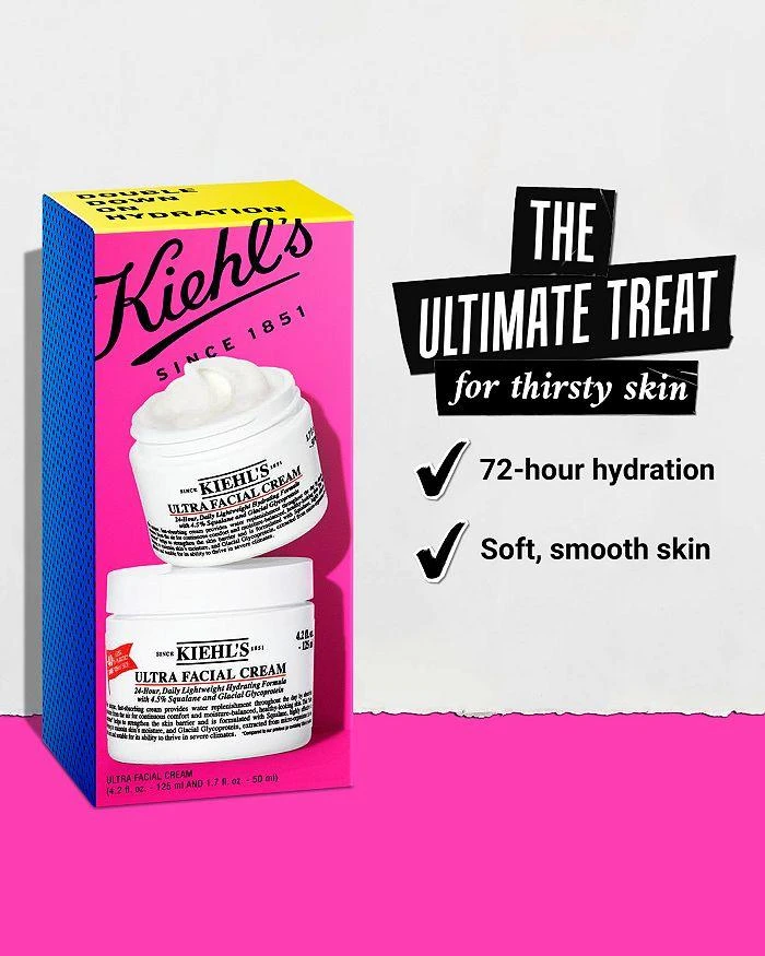 Kiehl's Double Down On Hydration with Ultra Facial Cream Gift Set ($106 value) 5