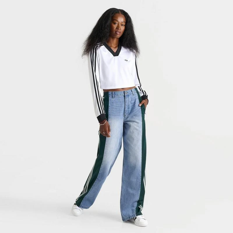 Adidas Women
s adidas Originals Athletic Dept Firebird Denim Pants 2