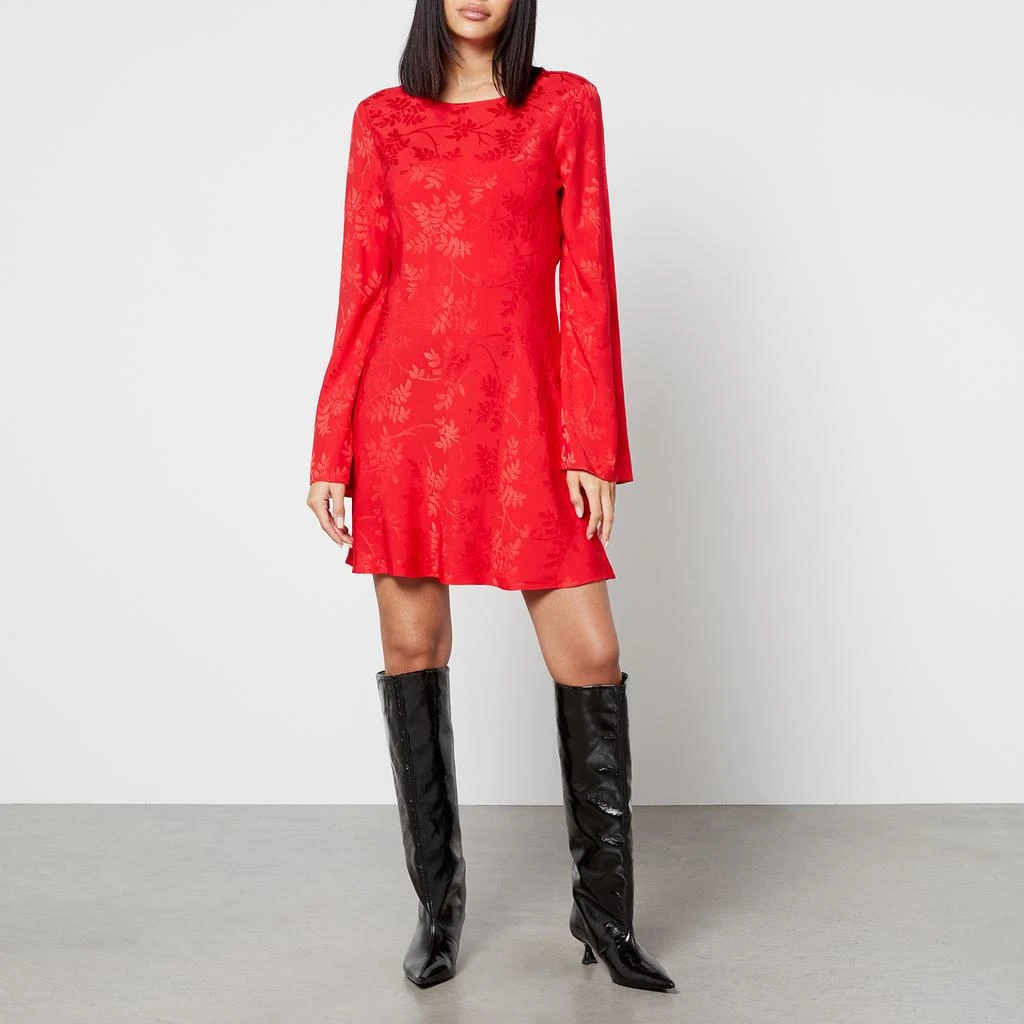 Kitri Faye Floral-Jacquard Mini Dress 3