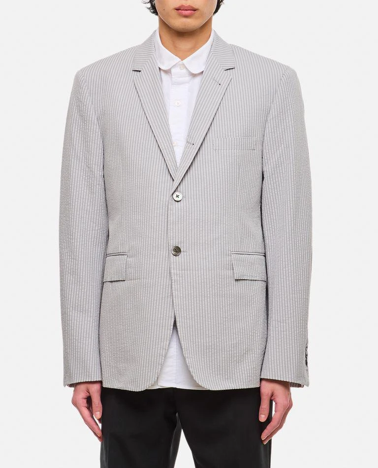 Thom Browne Cotton Seersucker Classic Jacket from BIFFI