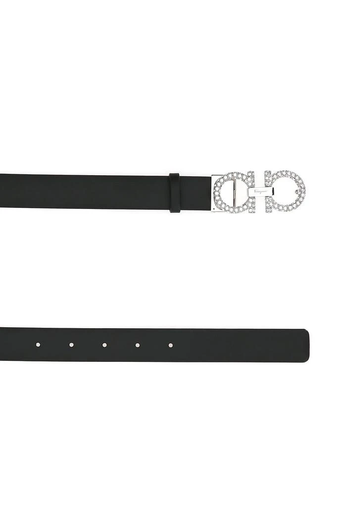 Salvatore Ferragamo Black leather Gancini belt 4