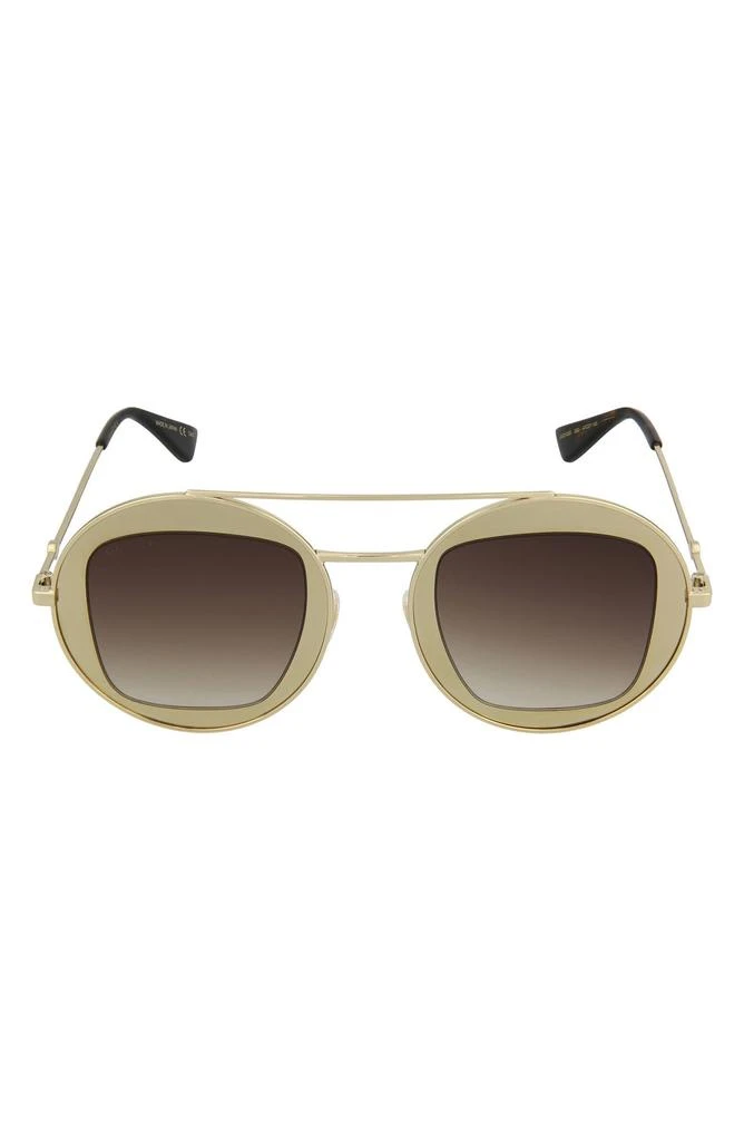 Gucci 47mm Round Sunglasses 1