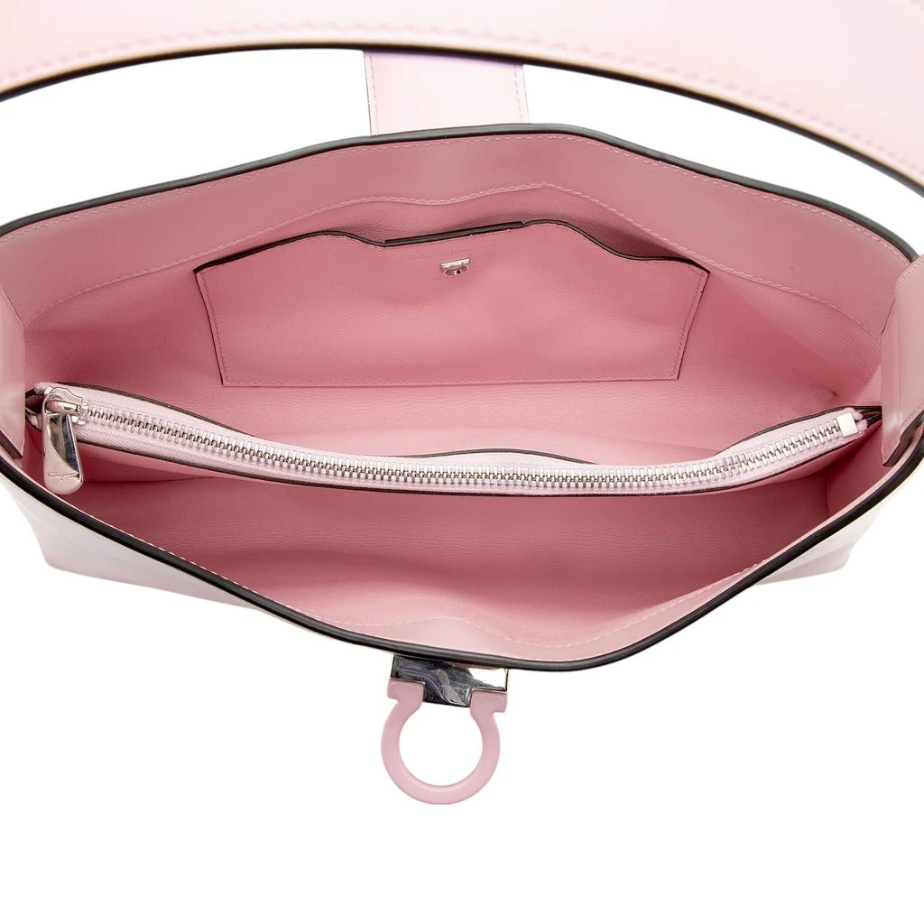 Salvatore Ferragamo Leather Gancio Trifolio Small Shoulder Bag 6