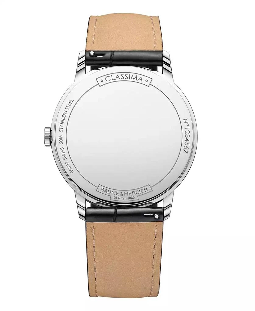 Baume & Mercier Men's Swiss Classima Black Leather Strap Watch 40mm M0A10324 2