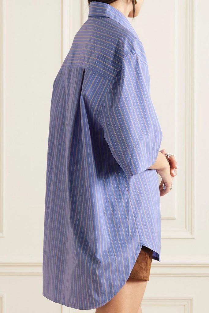 PETAR PETROV Linae oversized striped cotton-poplin shirt 3