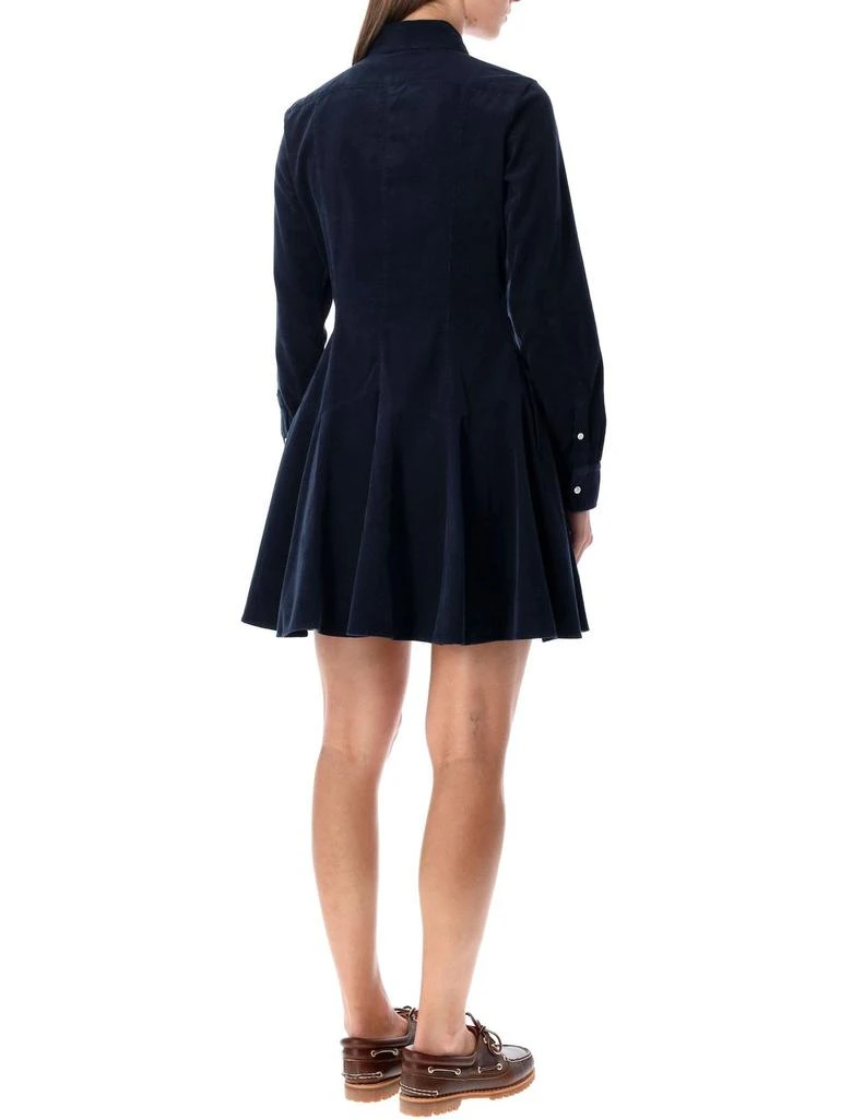 flared polo shirt dress Courr ges Flared Polo Shirt Mini Dress In Wool Knit main image 1