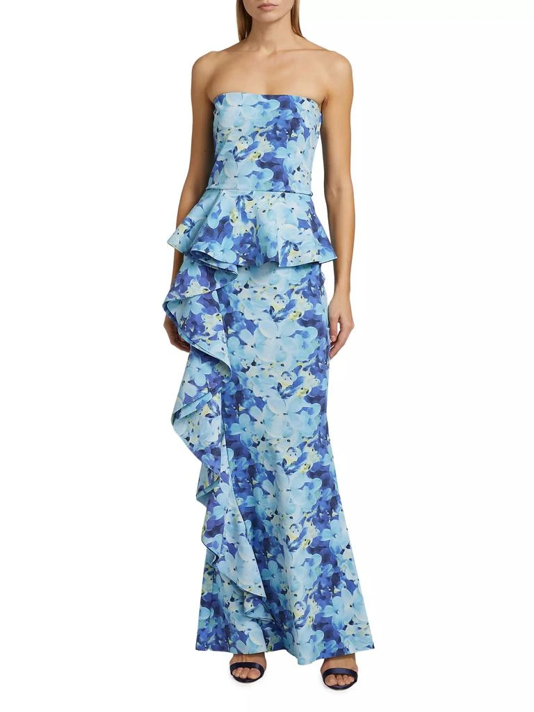 Chiara Boni Hafsa Sje Floral Peplum Gown 3